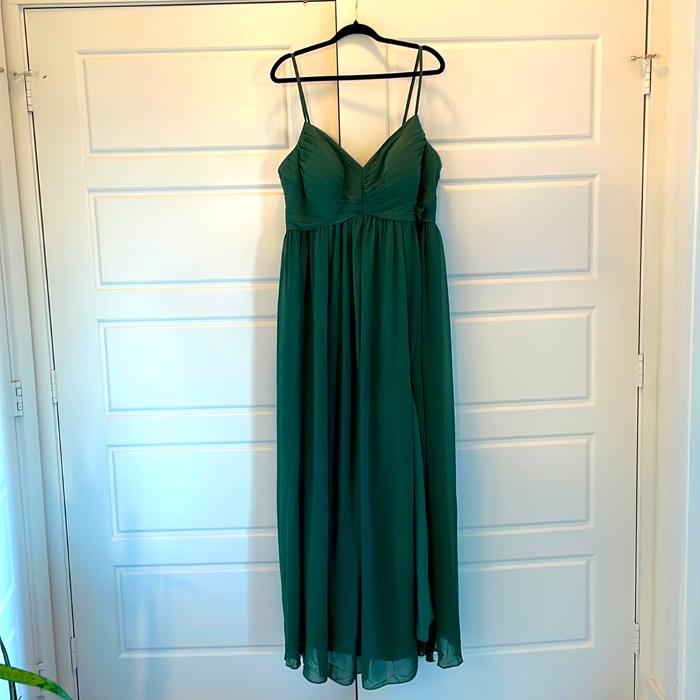 Gorgeous green dress with split